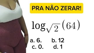 Questão de Log PRA NÃO ZERAR matemáticabásica [upl. by Cockburn]