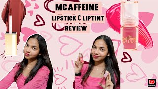 Mcaffeine Lip and cheek tint amp lipstick review 💕👀🔗 mcaffiene mcaffieneliptint [upl. by Brian]