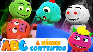 A Bebés Contentos  Cinco Monstruos Debajo de la Cama y Más Canciones Infantiles [upl. by Etnuad974]