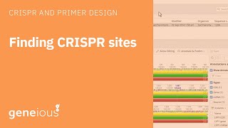 Finding CRISPR Sites with Geneious Prime [upl. by Eceinehs]