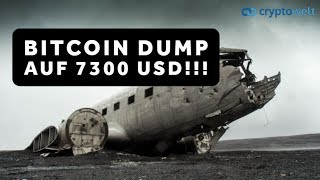 Bitcoin Absturz auf 7300 Dollars  was nun [upl. by Adis]