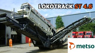 Operando METSO LOKOTRACK ST 48 en Tierra del Fuego CHILE Constructora Vilisic y Serviaustral [upl. by Dnalyk345]