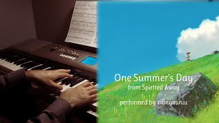 One Summers Day  Spirited Away  piano cover [upl. by Ahsenik]