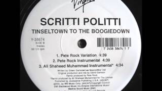 Scritti Politti  Tinseltown To The Boogiedown Ali Shaheed Muhammad Instrumental [upl. by Oiromed]