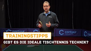 Die IDEALE TISCHTENNIS TECHNIK  OPTIMALE SCHLÄGERHALTUNG I CCC [upl. by Eillen751]