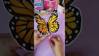 DIY Flying Butterfly  Paper Flapping Butterfly  Easy Butterfly Paper Toy [upl. by Leihcey]