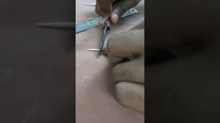 Wooden circular homemade Dental Wedges using toothpick dentist 4k teeth easy [upl. by Aihsital710]