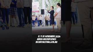 La educación es un derecho no un privilegio 🏫🧑🏾‍🏫 claudiasheinbaum becas2024 amlovers amlo [upl. by Inavoy]