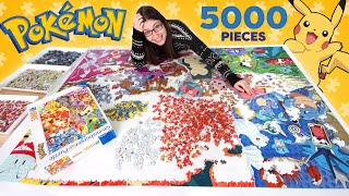 I attempted the 5000 Piece Pokémon puzzle 😳 [upl. by Rabma]