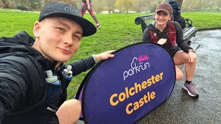 Colchester Castle Parkrun  Sunshine and rain [upl. by Veradia]