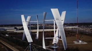 Helical Darrieus H Wind Turbine Inspection [upl. by Ramin]