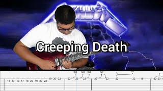 Metallica  Creeping Death  Guitar Solo  Tabs [upl. by Gherardi]