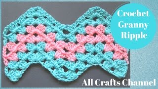 How to Crochet Granny Ripple Pattern [upl. by Hamlin]