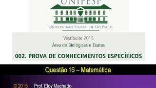 Unifesp 2015  Questão 16 [upl. by Ninnahc207]