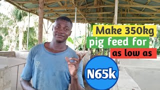 How to make CHEAP but RICH pig feed formula  pig farming in Nigeria [upl. by Shaine]