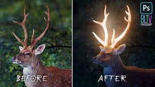 Photoshop How to Create a Mystical GLOW Effect on a PHOTO [upl. by Arnst227]