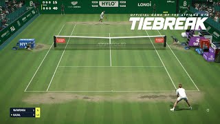 TIEBREAK  Stan Wawrinka Vs Rafael Nadal I Halle Open I Expert Difficulty PS5 [upl. by Nadia]