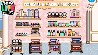 All Skincare And Makeup Products 💄🧴in Toca Life World  Toca Boca 🌏 [upl. by Nappie]