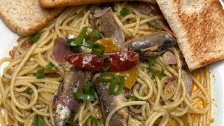 Spanish Sardines Pasta [upl. by Siriso711]