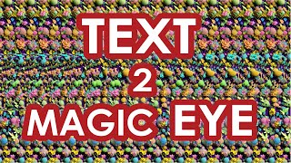 How to create Stereogram from TEXT in 4 minutes  Magic Eye [upl. by Nodal]