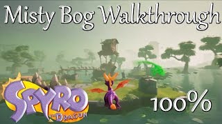 Spyro Reignited Trilogy Misty Bog Walkthrough  Gems amp Dragons [upl. by Harl]