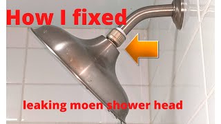 Leaking moen shower head [upl. by Aerdnaid]