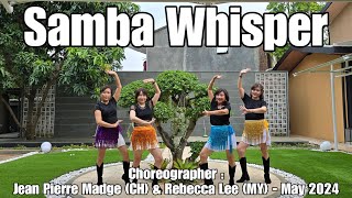 CAPPUCCINO  Samba Whisper  LINE DANCE  Improver  Jean Pierre Madge amp Rebecca Lee [upl. by Marti]