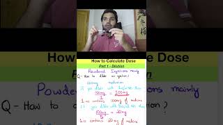 How to Calculate Dose  Part 1 Dilution nursing hospital medical [upl. by Simsar]