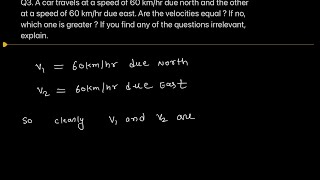 HC Verma  chapter 3  questions for short answers Q3  kinematic solution [upl. by Hege]