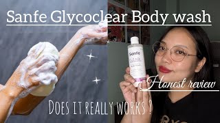 Review of Sanfe Glycoclear Body wash  body wash for body acne  glowing bodyclearskin glowingskin [upl. by Ervin]