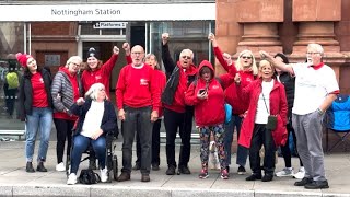 Our Dementia Choir At Robin Hood Half Marathon 2024 [upl. by Aninat674]