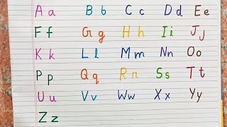 Capital letters and small letters of english alphabet  learn capital letters and small letters ABC [upl. by Phionna]