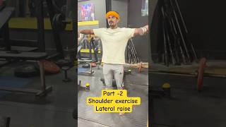 Part 2  shoulder exercise lateral raise  shoulder workout gym motivation gymexercises [upl. by Agiaf]