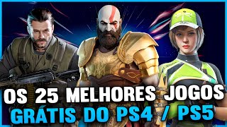 Os 25 Melhores Jogos GRÁTIS do PS4  PS5 FREE TO PLAY 🎮 2023 [upl. by Ynnel205]