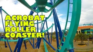 Acrobat Flying Roller Coaster Front Seat POV Nagahima Spaland Japan [upl. by Leisam]