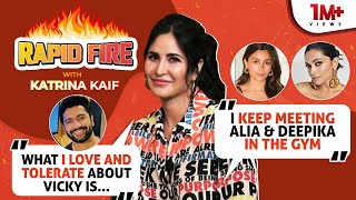 Katrina Kaifs RAPID FIRE on shaadi Vicky Kaushals wardrobe comment Alias baby Deepika amp Salman [upl. by Analad704]