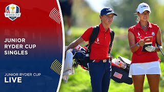 LIVE  Singles  2023 Junior Ryder Cup [upl. by Melburn]