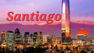 Santiago Chile 4K Drone Footage [upl. by Eihcra]