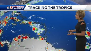 WATCH Tracking two areas in the Tropics [upl. by Lesirg605]