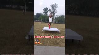 🌹International yoga day 2024🎉  अंतर्राष्ट्रीय योगा दिवस  shortvideo  2024  yoga 💥 [upl. by Ainaj]