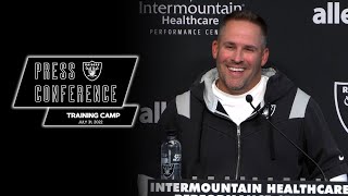 Coach McDaniels on Upcoming HOF Game ‘We’ll Learn a Lot About Ourselves’  Raiders  NFL [upl. by Darcie]