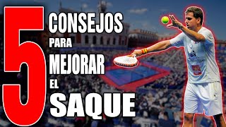 APRENDE a SACAR en PADEL 5 CONSEJOS para jugar MEJOR  Tutorial de pádel [upl. by Llorrad217]