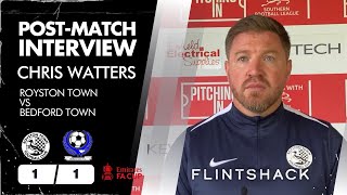 POSTMATCH INTERVIEW  BEDFORD TOWN FAC 1QR  CHRIS WATTERS  202425 [upl. by Reddin]