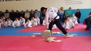 TaeKwonDo Black Belt Demo amp Board Breaking [upl. by Rudman]