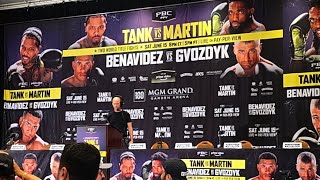 LIVE Tank vs Martin final press conference [upl. by Zachary]