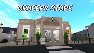 BUILDING A GROCERY STORE IN MY BLOXBURG TOWN  roblox [upl. by Rika]