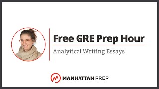 Free GRE Prep Hour Analytical Writing Essays [upl. by Yduj]