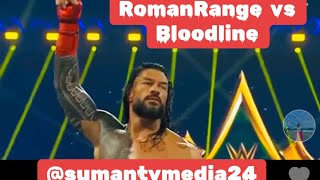 Roman Range and uso Vs BLOODLINE Full Match [upl. by Suilenroc]