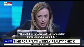 ‘Magnificent’ Meloni blasts France’s ‘exploitation’ of African countries on live TV [upl. by Aihcrop]