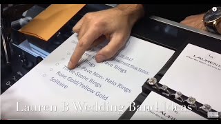 Wedding Band and Engagement Ring Pairings Lauren B Live Show 2 [upl. by Tien750]